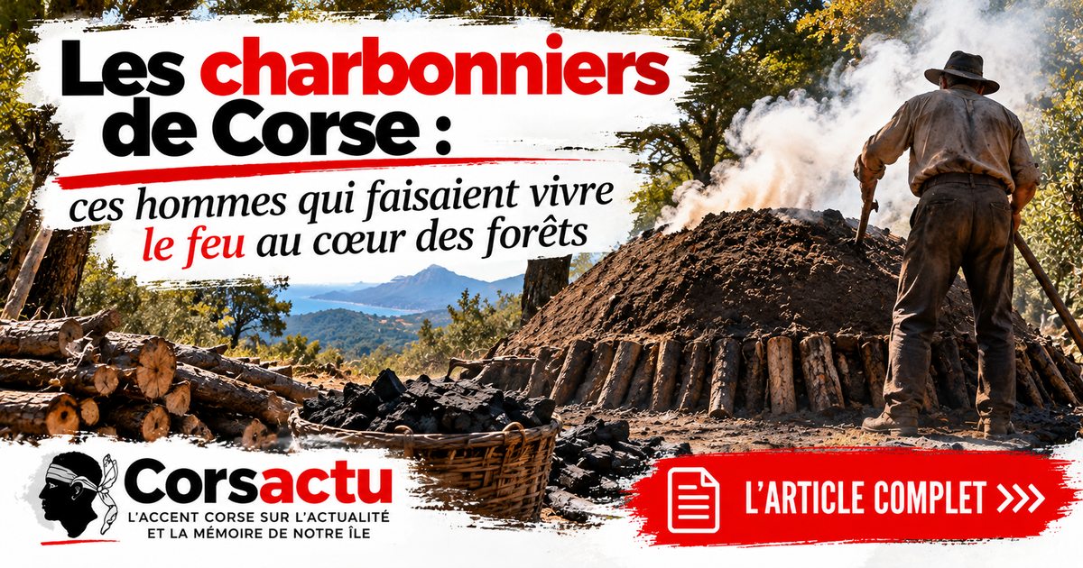Les charbonniers de Corse : ces hommes qui faisaient vivre le feu au cœur des forêts
