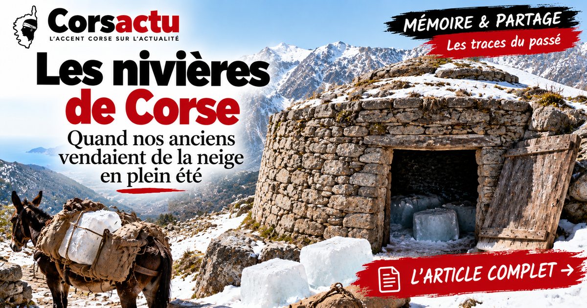 Les nivières de Corse : quand nos anciens vendaient de la neige en plein été
