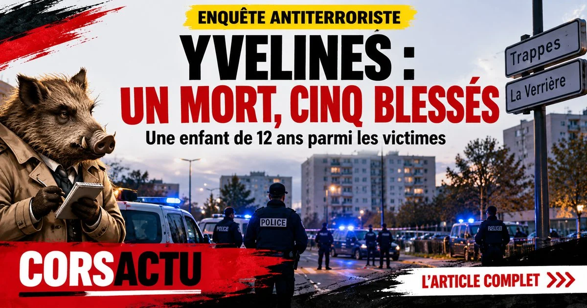 Yvelines : un mort et cinq blessés dans une attaque, le parquet antiterroriste saisi