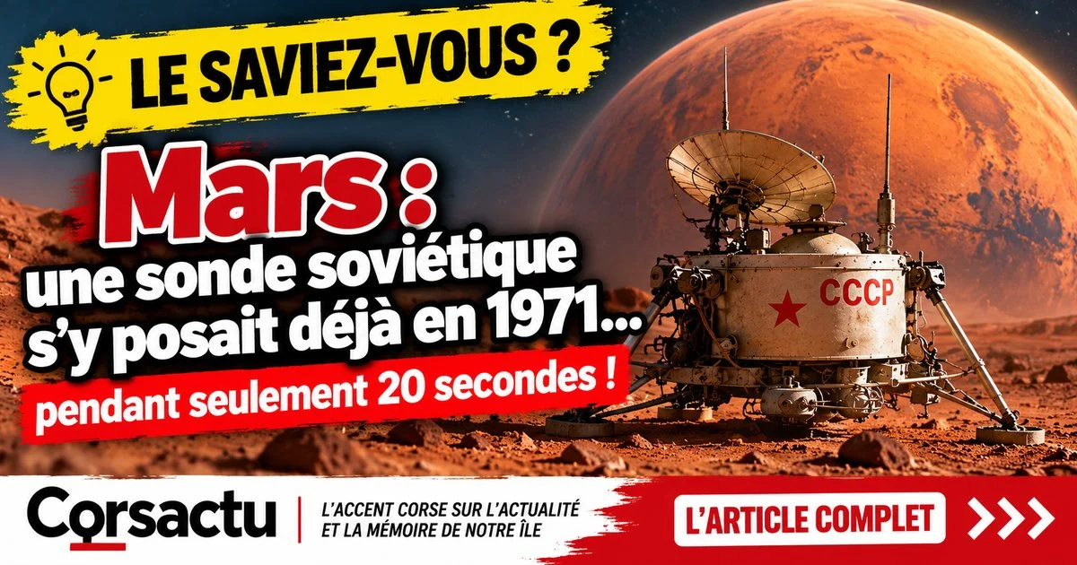 Mars : une sonde soviétique s’y posait déjà en 1971… pendant 20 secondes !