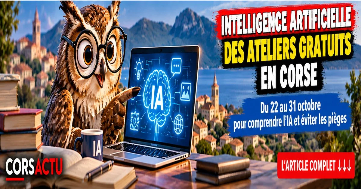 Intelligence artificielle : des ateliers gratuits pour tous en Corse