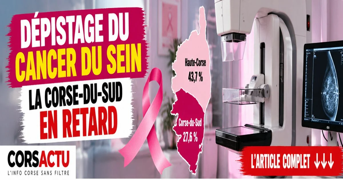Dépistage du cancer du sein : la Corse-du-Sud face à un retard préoccupant