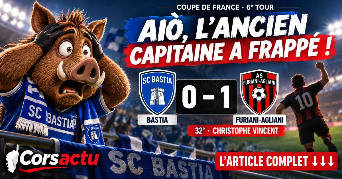 Coupe de France : Aiò, l’ancien capitaine du Sporting élimine Bastia à Furiani !